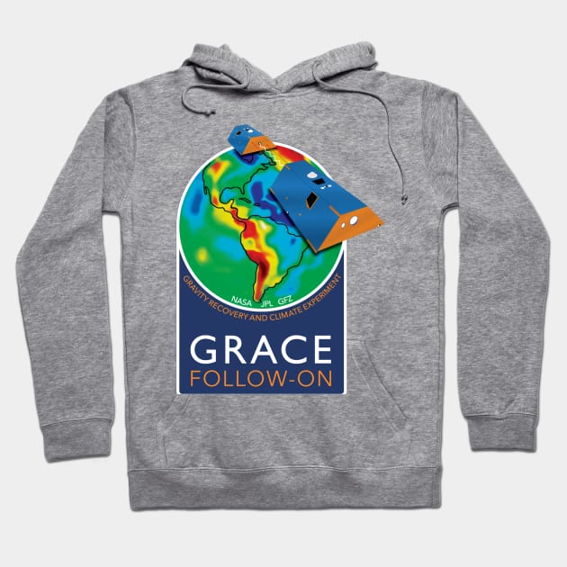 GRACE Follow On Mission Logo Hoodie by Spacestuffplus